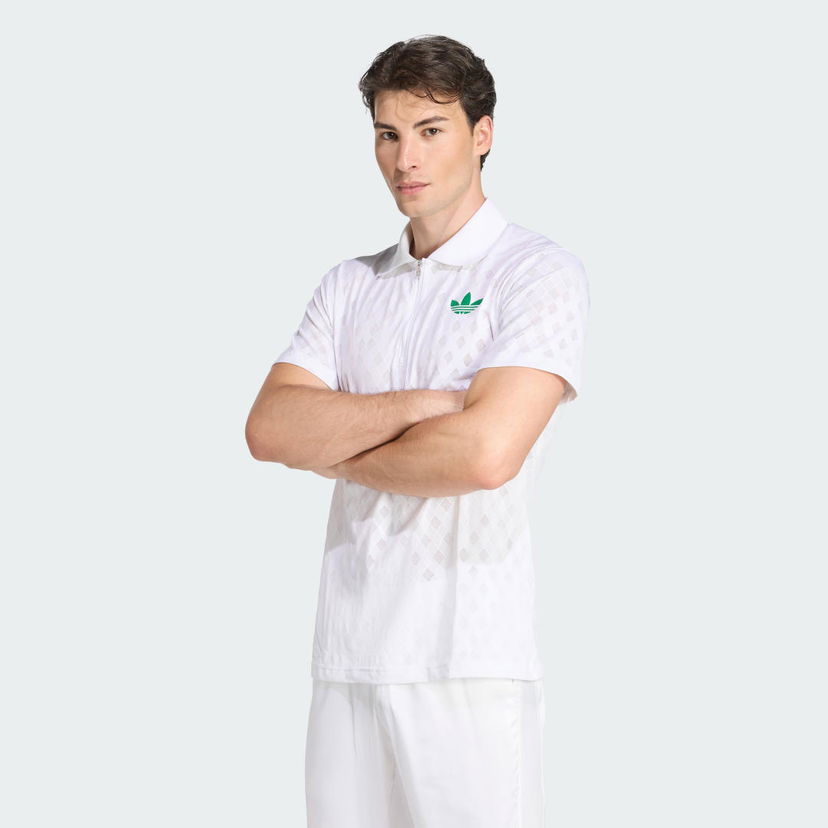 Polo skjorte adidas Performance FreeLift Climacool+ Tennis Pro Polo Shirt Hvid | JL9675