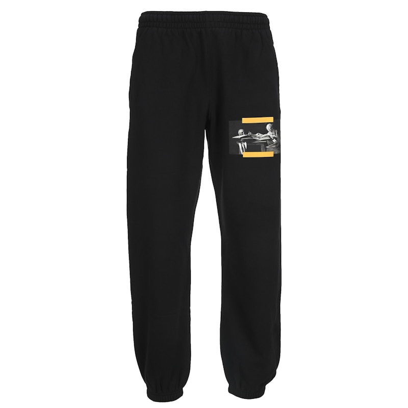 Joggingbukser Off-White Caravaggio Painting Sweatpants Black Sort | OMCH029F21FLE0051084