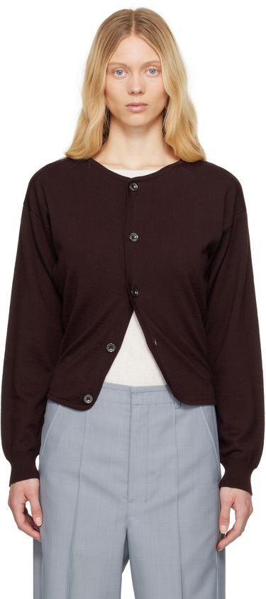 Sweater LEMAIRE Lemaire Fitted Cardigan Brun | TO1322 LK087, 0
