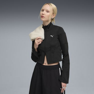 Jakke Puma DARE TO Slim Cropped Track Jacket Sort | 632146_01, 0