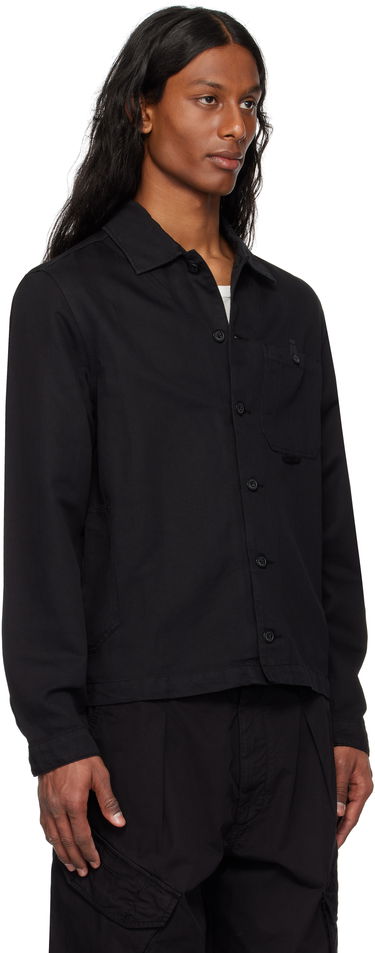 Skjorte C.P. Company C.P. Company Lens Cotton Linen Overshirt Hvid | 18CMOS102A-006273G, 4