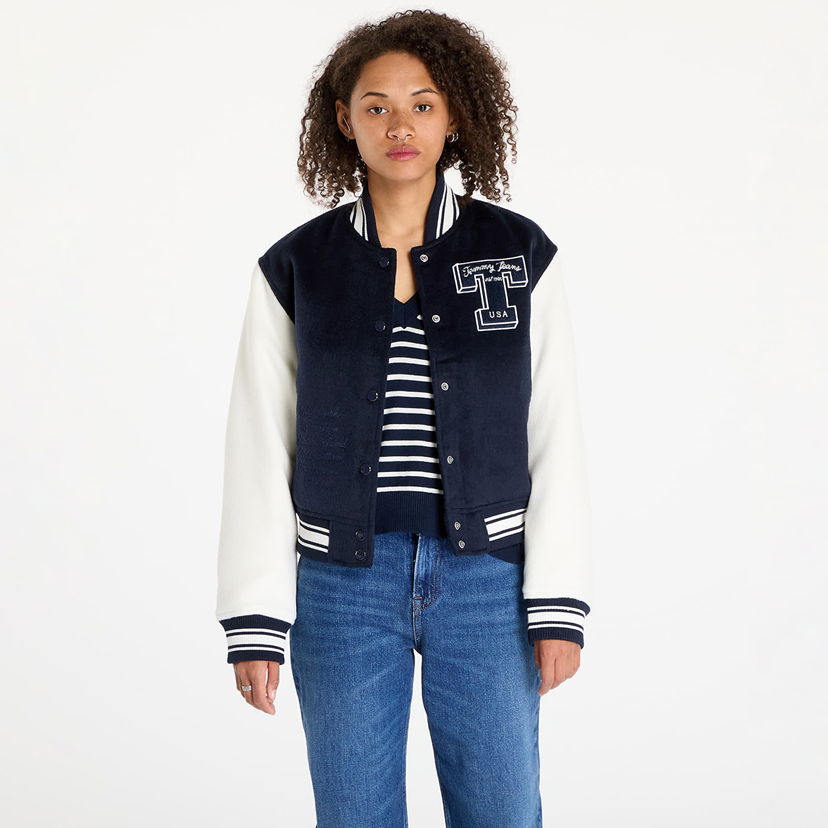 Jakke Tommy Hilfiger Letterman Jacket Blue Mørkeblå | DW0DW18845 C1G