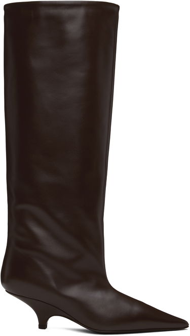 Sneakers og sko TOTEME Wedge-Heel Knee Boots Brun | 244-WAS0192-LE0014, 0