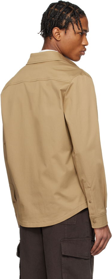 Skjorte Moncler Moncler Cotton Gabardine Overshirt Beige | K10912F0002257448, 2