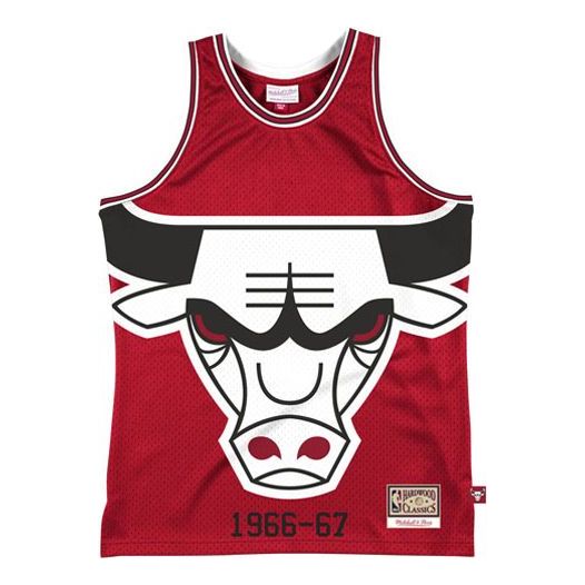 Tanktop Mitchell & Ness Chicago Bulls Hardwood Classics 1966-67 Jersey Rød | MSTKBW19146-CBURED1