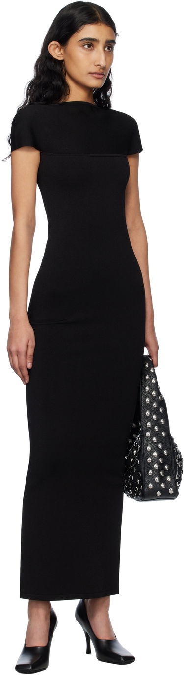 Kjole Khaite Khaite Basile Maxi Dress Sort | 9724439, 3