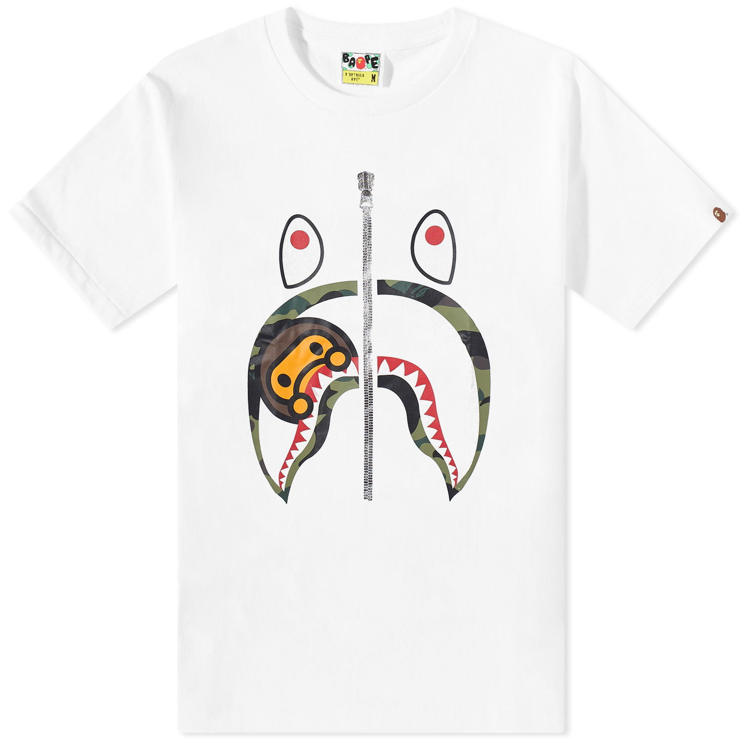 T-shirt BAPE 1St Camo Milo Shark T-Shirt Hvid | 002TEJ801005M-WHT, 0