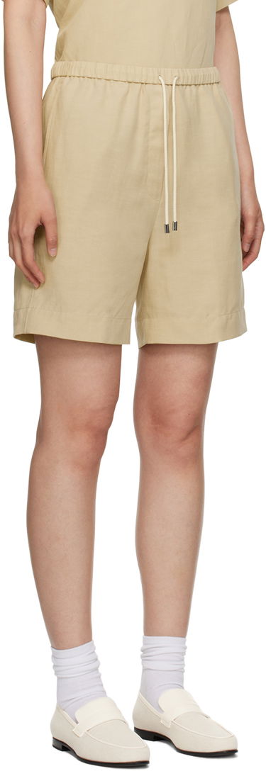 Shorts TOTEME TOTEME Drawstring Shorts Beige | 233-2025-214, 1