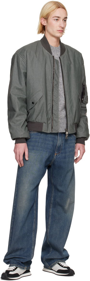 Bomberjakke Dolce & Gabbana Dolce&Gabbana Oversize Linen Bomber Jacket Grå | G9BBMTFU4L4, 3