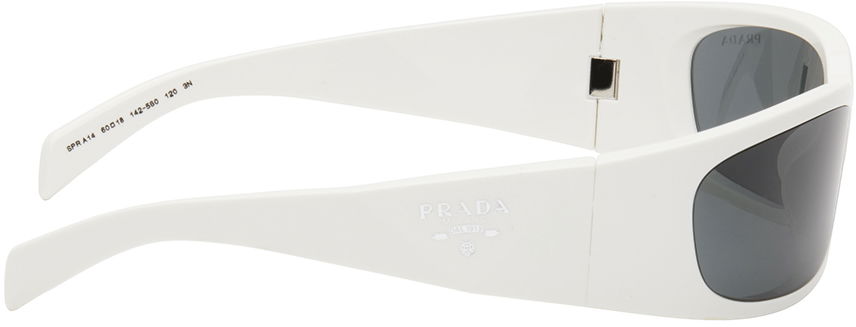 Solbriller Prada Sunglasses White Hvid | 0PR A14S 8056262049785, 1