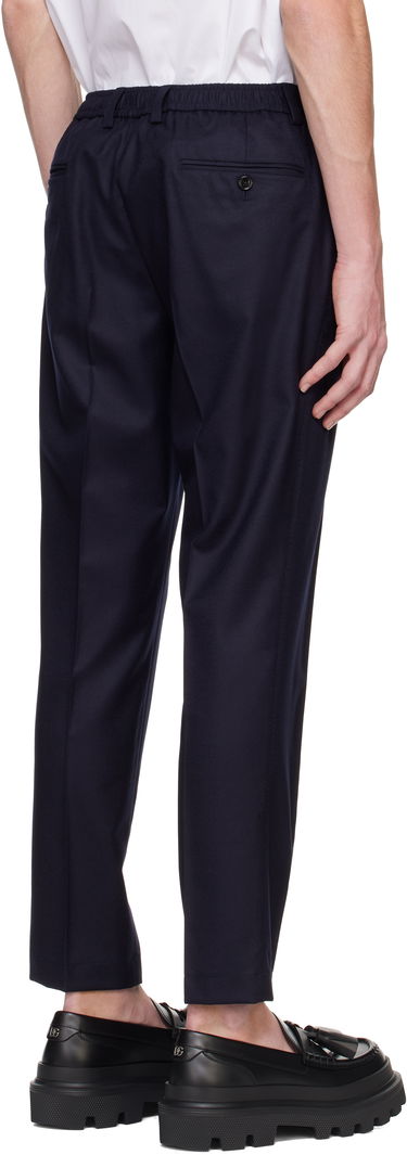 Bukser Dolce & Gabbana Tailored Flannel Trousers Blå | GW13ETFU21Q, 2