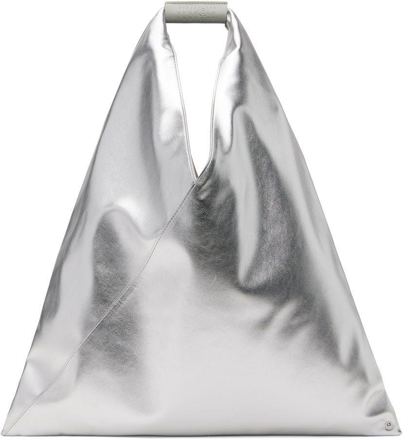 Mulepose Maison Margiela MM6 Maison Margiela Triangle Tote Metalisk | S54WD0039 P8496