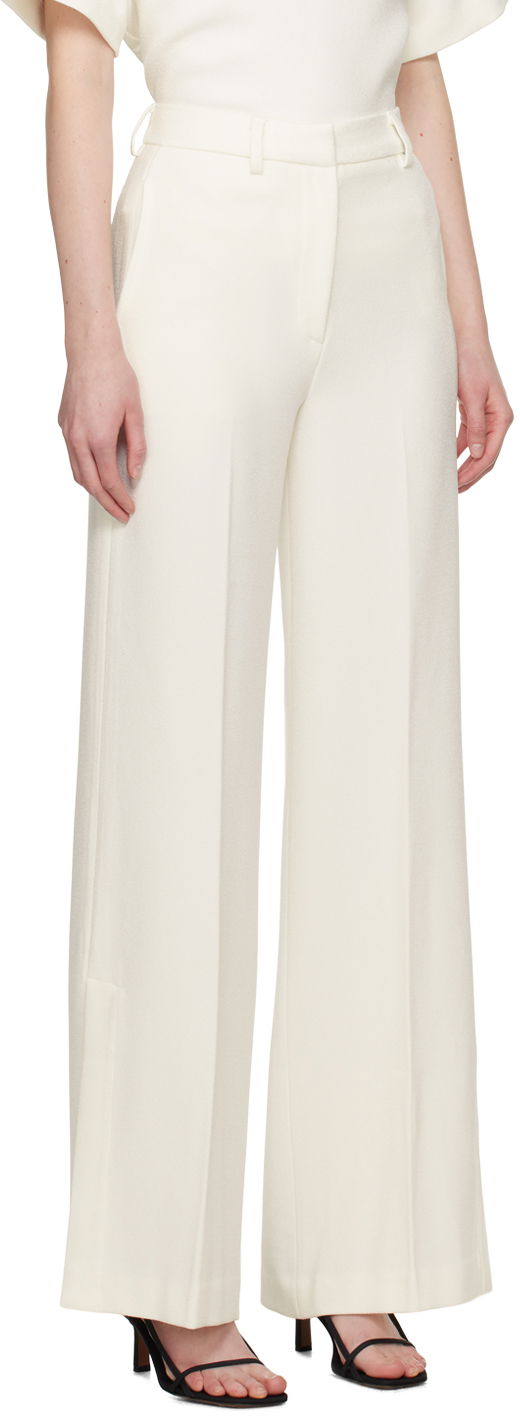 Bukser Anine Bing ANINE BING Women's Lyra High-Rise Wide-Leg Dress Pants Hvid | A-03-3275-100, 1