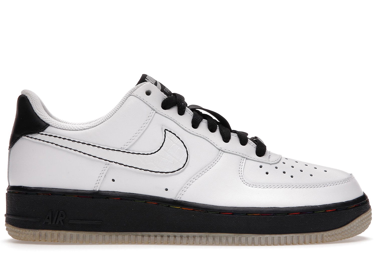Sneakers og sko Nike Air Force 1 Low '07 White Black Metallic Silver Hvid | 315122-112, 0