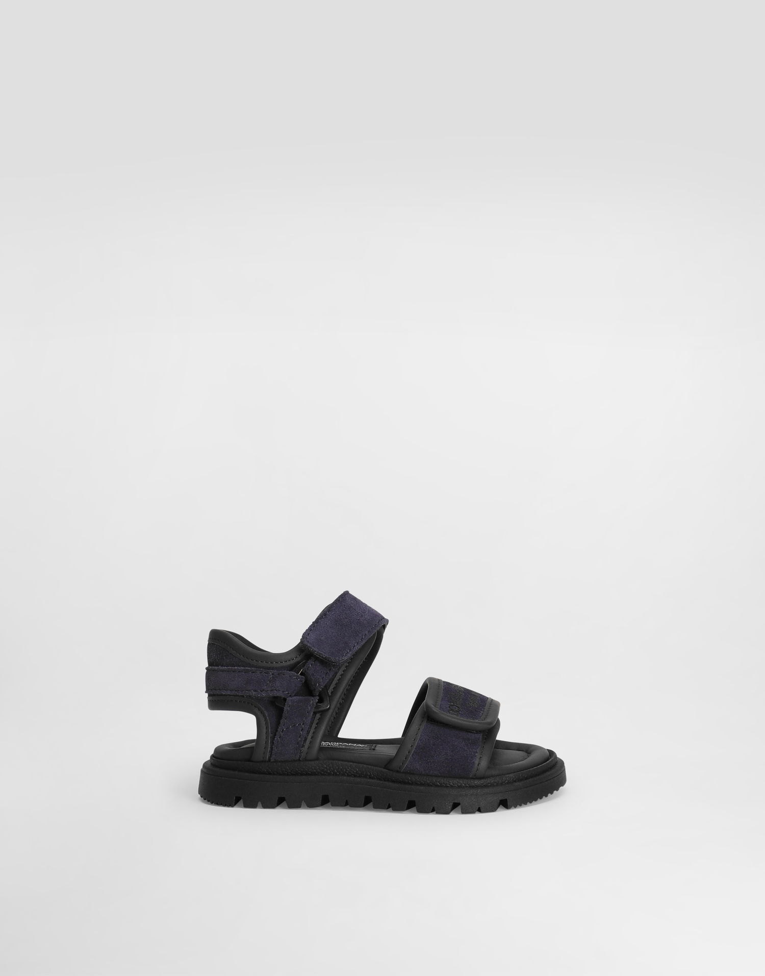 Tilbehør Dolce & Gabbana Dolce & Gabbana Split Leather Sandals With Logo Print Mørkeblå | DL0085A443489853, 0
