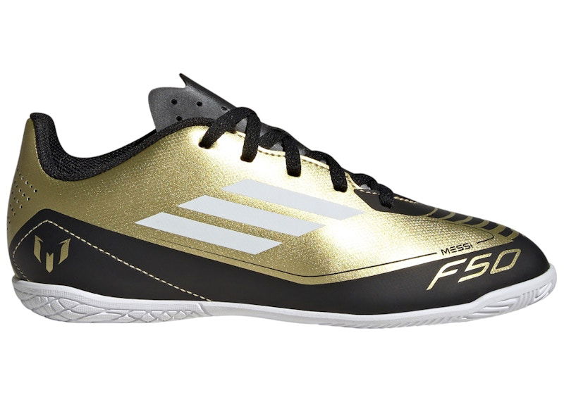 Sneakers og sko adidas Performance F50 Club Indoor Messi Gold Metallic Cloud White Core Black Metalisk | IG9326