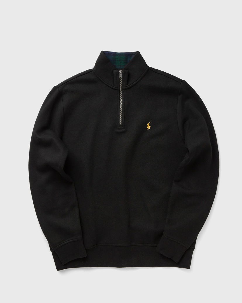 Sweatshirt Polo by Ralph Lauren Quarter-Zip Stand-Up Collar Sweatshirt with Plaid Lining Sort | 710981468001