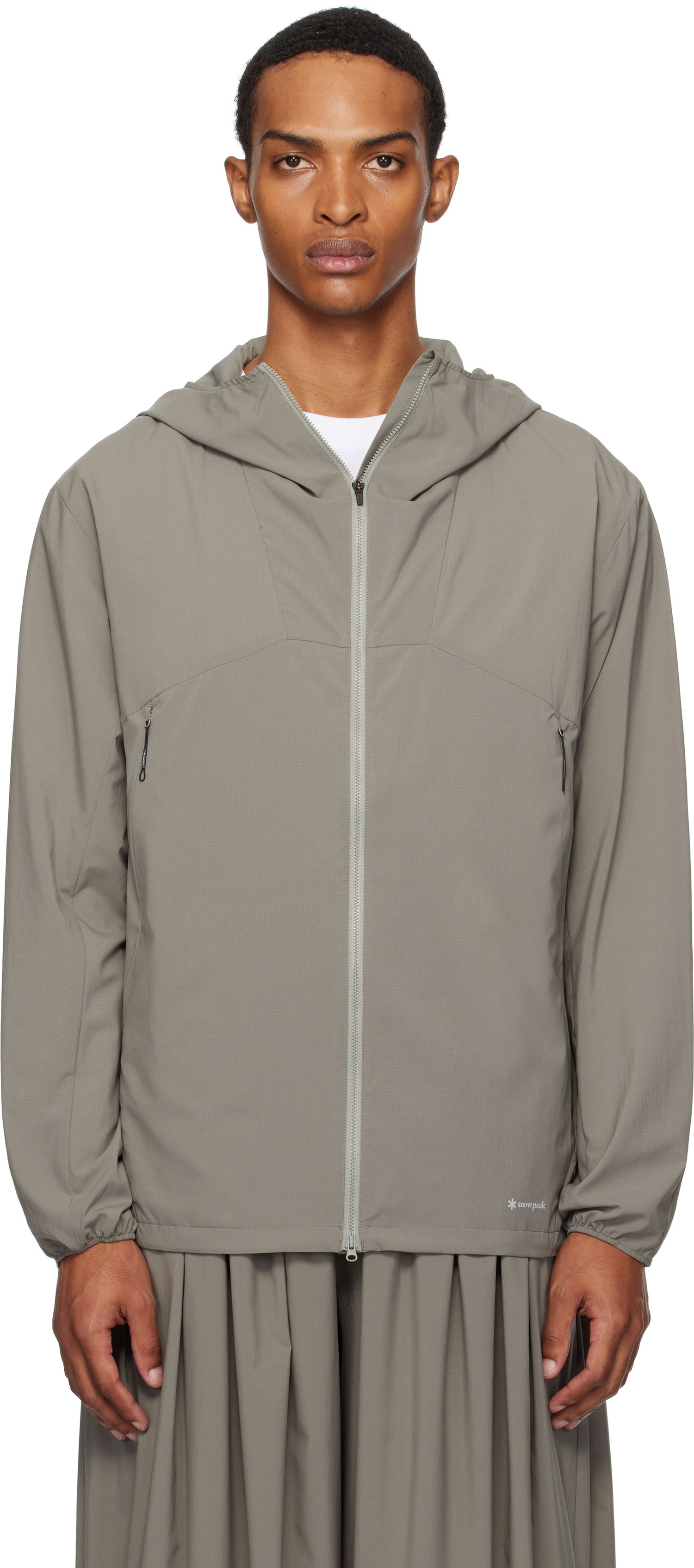 Jakke Snow Peak Snow Peak Shadow Ripstop Jacket Grå | JK-25SU004, 0