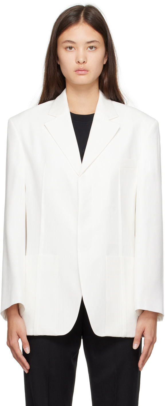 Tøj Jacquemus Le Chouchou 'La Veste D'Homme' Hvid | 22E213JA101-1359, 0