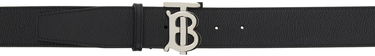 Bælter Burberry Leather Belt With Metal Monogram Buckle Sort | 8066651, 0