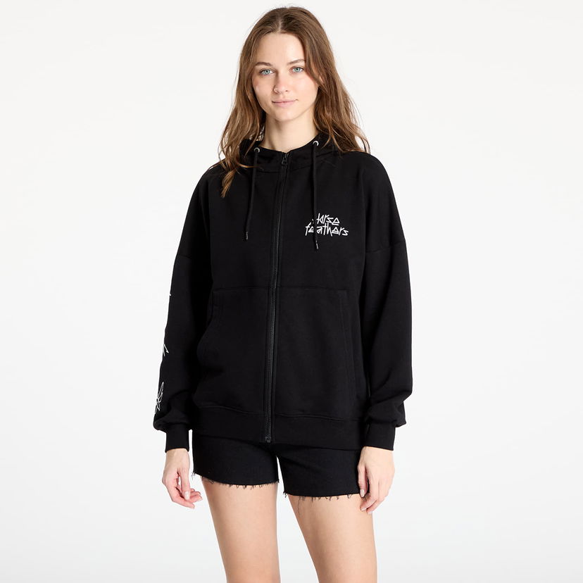 Sweatshirt Horsefeathers Horsefeathers Sima Zip Hoodie Sort | SW930A