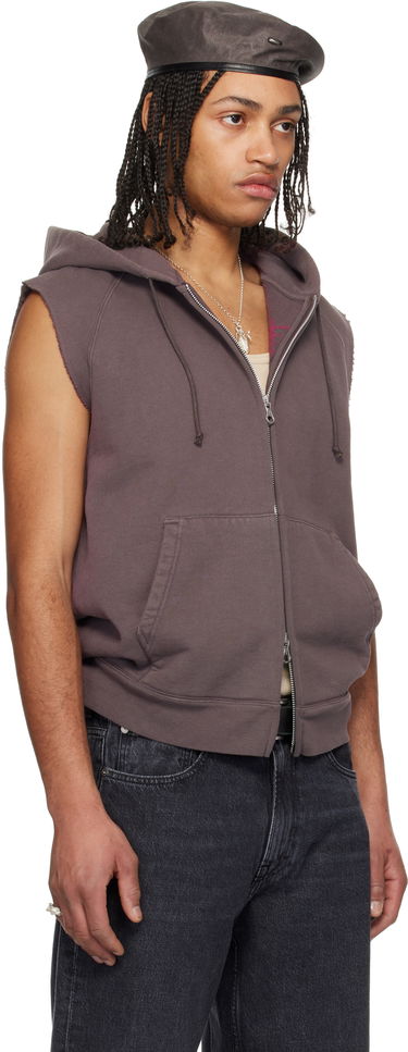 Sweatshirt OUR LEGACY Our Legacy Motor Sleeveless Zip-Up Hoodie Lilla | M2256MF, 1