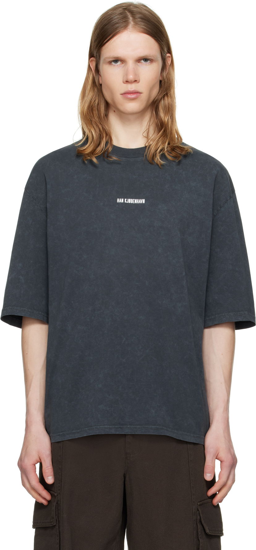 T-shirt Han Kjøbenhavn Han Kjobenhavn Monogram Oversized T-Shirt Grå | M-134555
