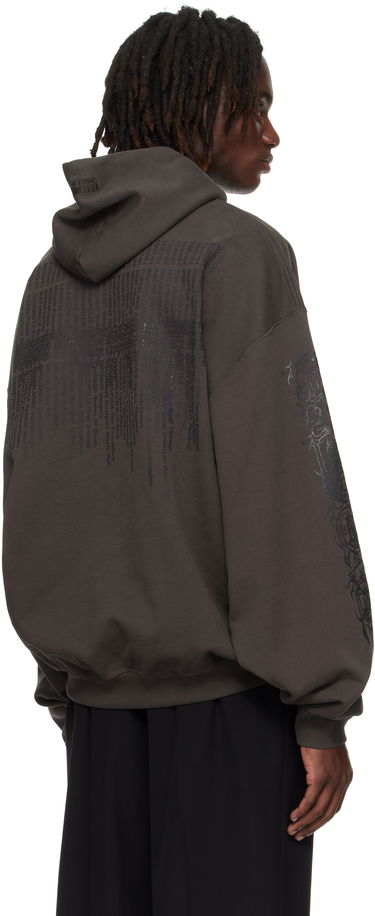 Sweatshirt VETEMENTS Vetements Cradle of Filth Dripping Logo Oversized Hoodie Grå | UCF76HD450C, 2
