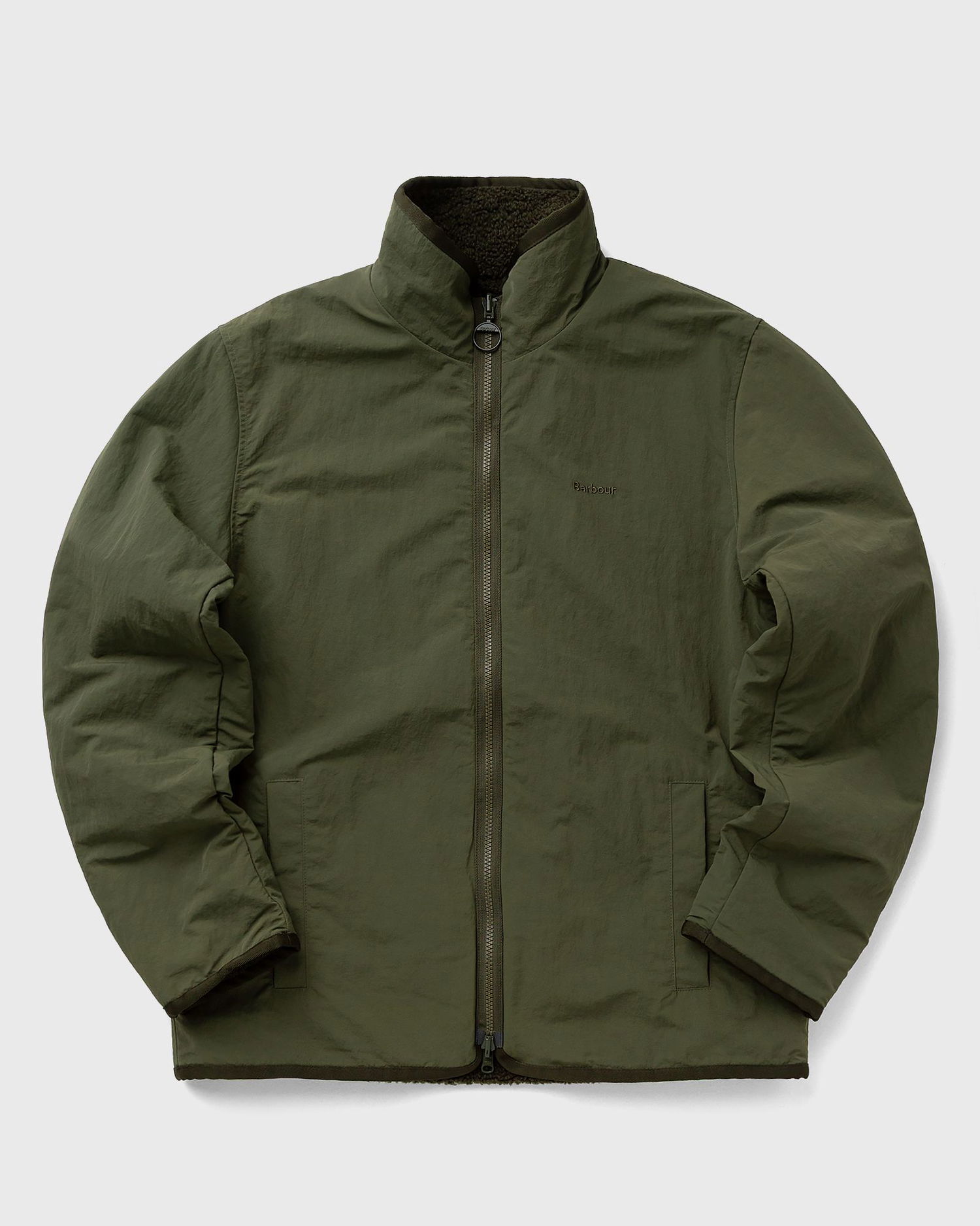 Jakke Barbour Full-Zip Stand Collar Reverse Fleece Jacket Grøn | MFL0195GN71, 0