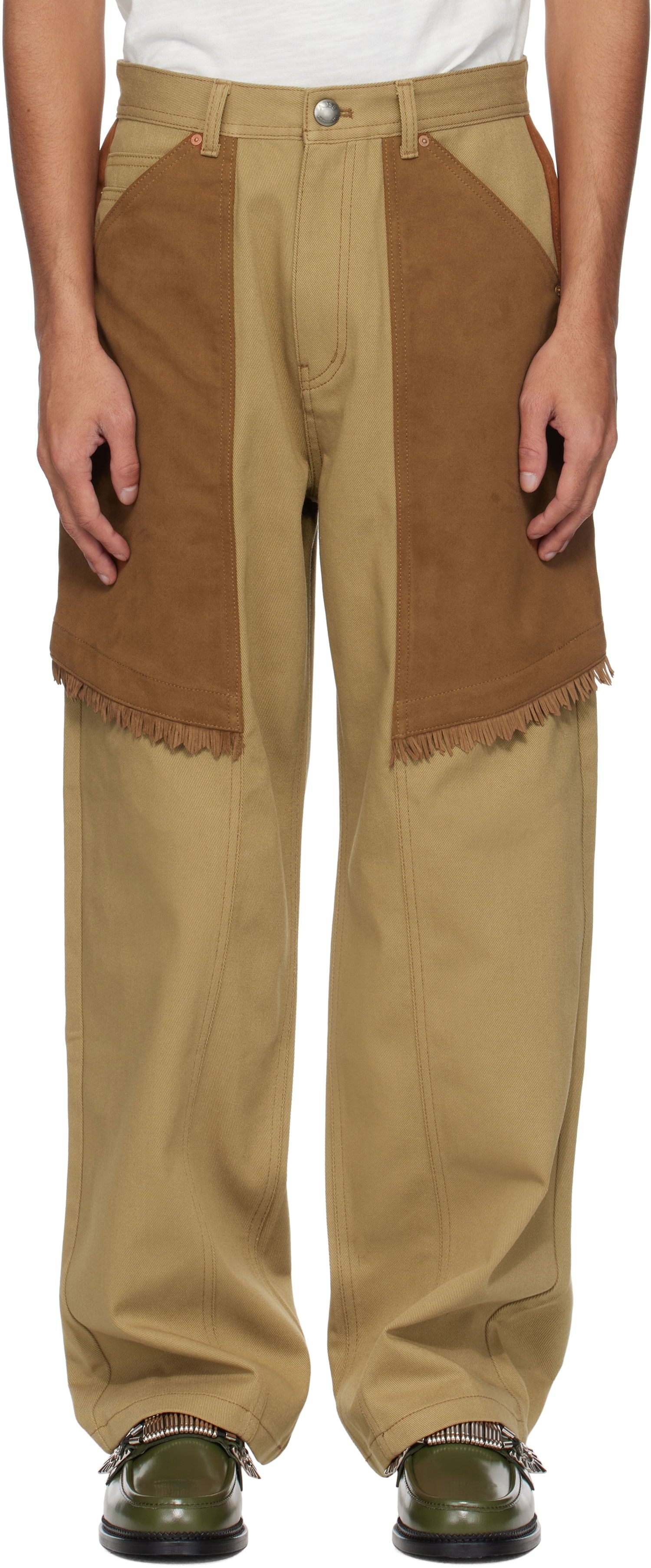 Cargo bukser Andersson Bell Andersson Bell Cowboy Wrap Jeans Beige | apa784m, 0