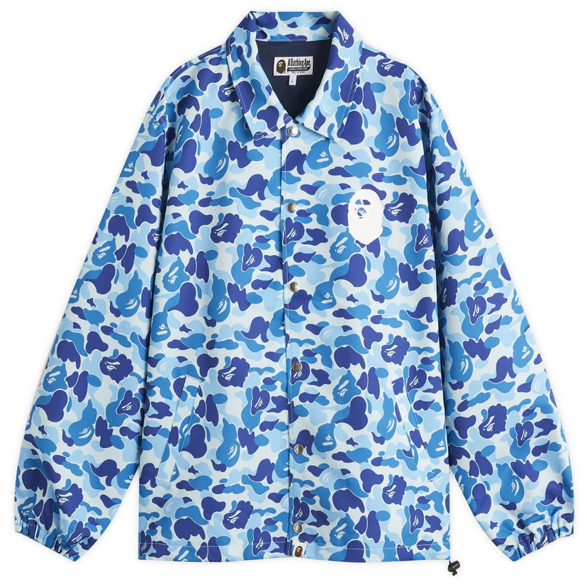Vindjakke BAPE A Bathing Ape ABC Camo Coach Jacket, Size L Blå | 001LJL301010M-BLUE