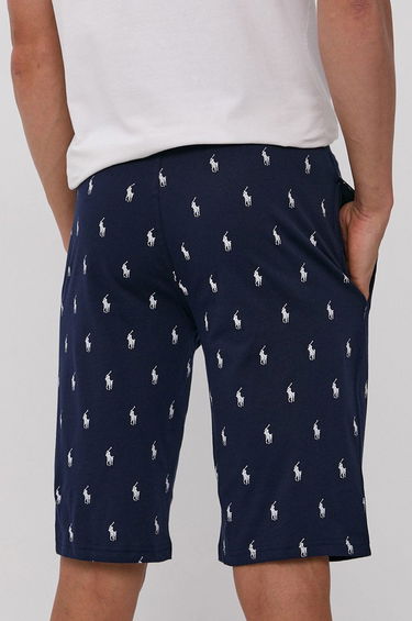 Shorts Polo by Ralph Lauren Sleepwear All Over Pony Sweat Short Mørkeblå | 714844765001, 2