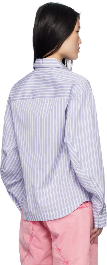 Skjorte The Attico Attico Eliza Striped Shirt Lilla | 250WCH00014 CCC051AA, 2