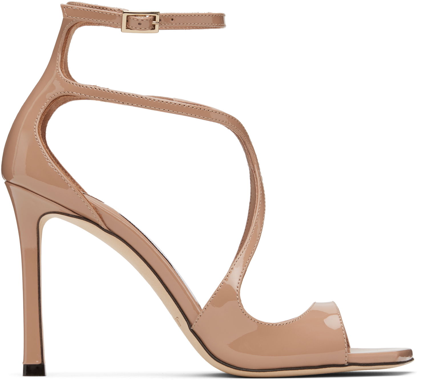 Tilbehør Jimmy Choo Jimmy Choo Azia 95 Heeled Sandals Beige | AZIA 95, 0