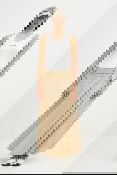 Nederdel KENZO Kenzo Maxi Pleated Skirt Beige | FF52JU3039DL.11, 4