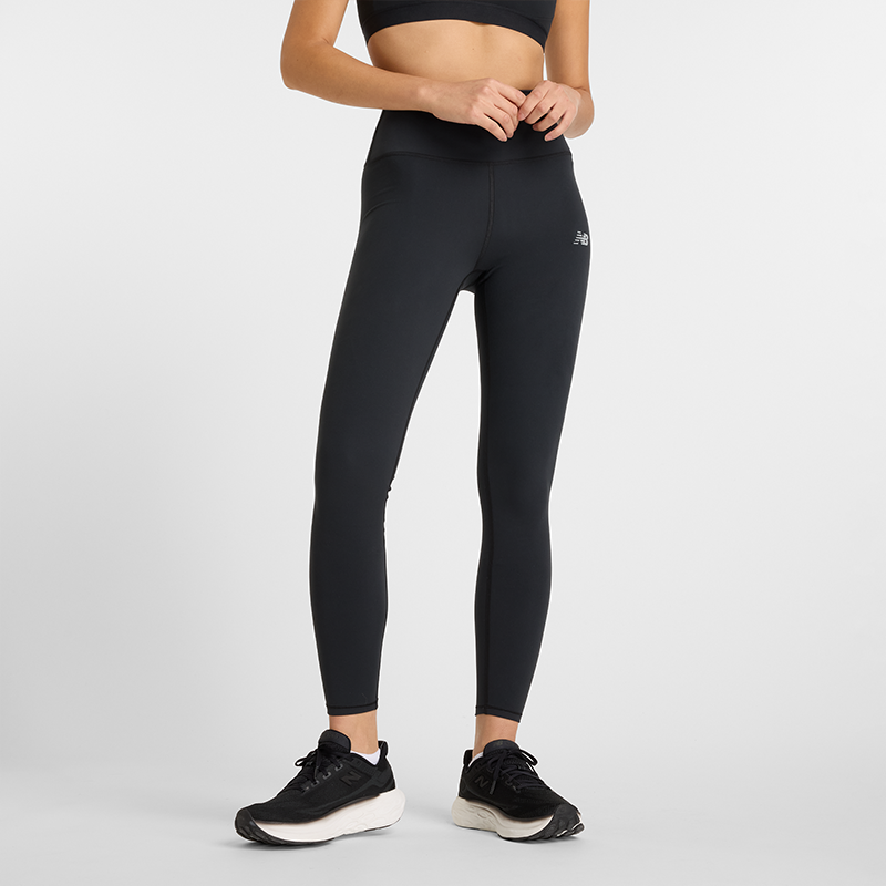 Leggings New Balance High-Waisted Running Tights Sort | NBWP51126BK