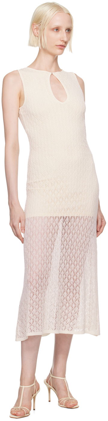 Kjole BEC + BRIDGE BEC + BRIDGE Aurora Keyhole Maxi Dress Hvid | W24-12244, 3