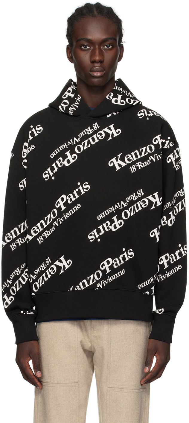 Sweatshirt KENZO Paris VERDY Edition Hoodie Sort | FE58SW0074MG, 0