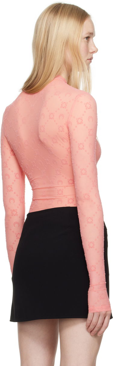 T-shirt Marine Serre Monogram Mesh Highneck Top Grå | WTO388A CJER0005, 2