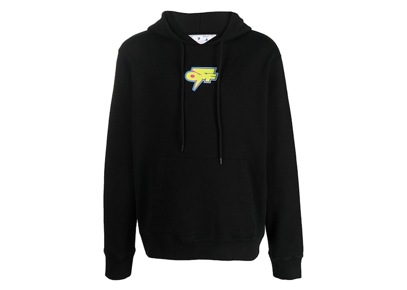 Sweatshirt Off-White Degrade Thund Skate Arrows Hoodie Sort | OMBB097F22FLE0061070