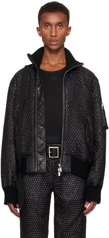 Bomberjakke Helmut Lang Helmut Lang Seatbelt Down Bomber Jacket Sort | O06HM199, 0