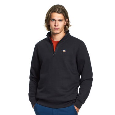 Sweatshirt Dickies Oakport Quarter Zip Sweater Sort | DK0A4XD4BLK1, 0