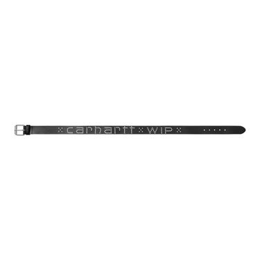 Bælter Carhartt WIP Black Studded Script Belt Sort | I034422_6, 1