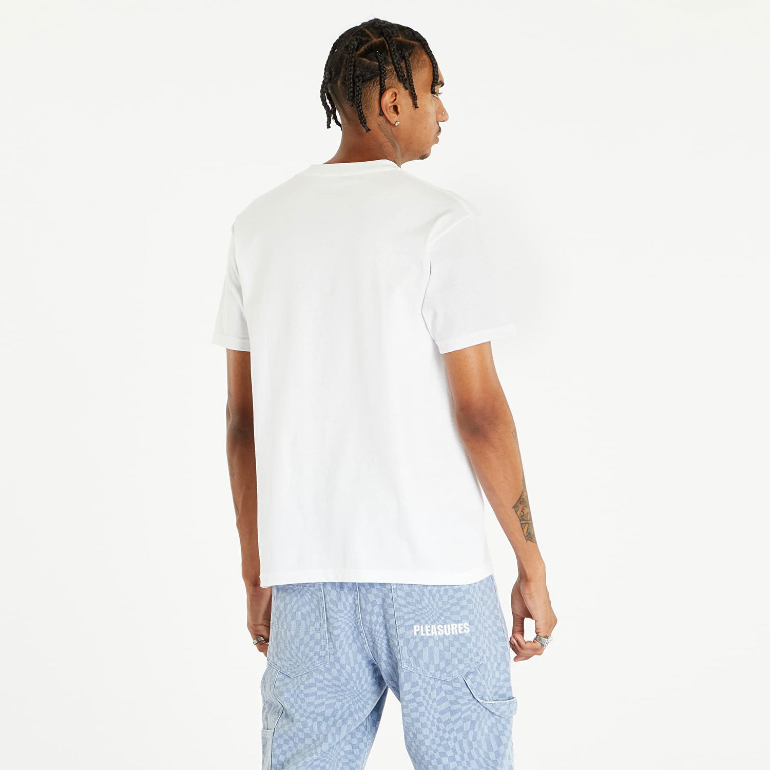 T-shirt Pleasures LLC Short Sleeve Tee White Hvid | P23F053 WHITE, 1
