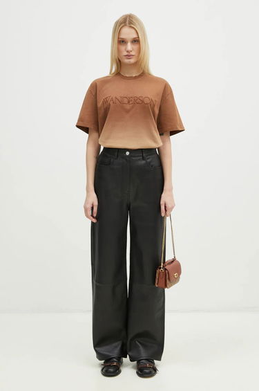 T-shirt JW Anderson JW Anderson Logo Embroidery Gradient T-Shirt Brun | JT0244.PG1551.619, 3