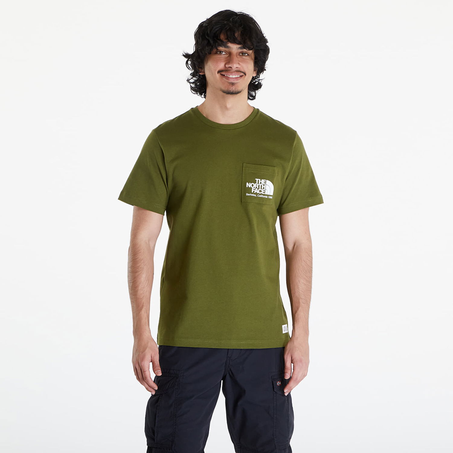 T-shirt The North Face T-Shirt Berkeley California Pocket S/S Tee Forest Olive Grøn | NF0A87U2PIB1, 0