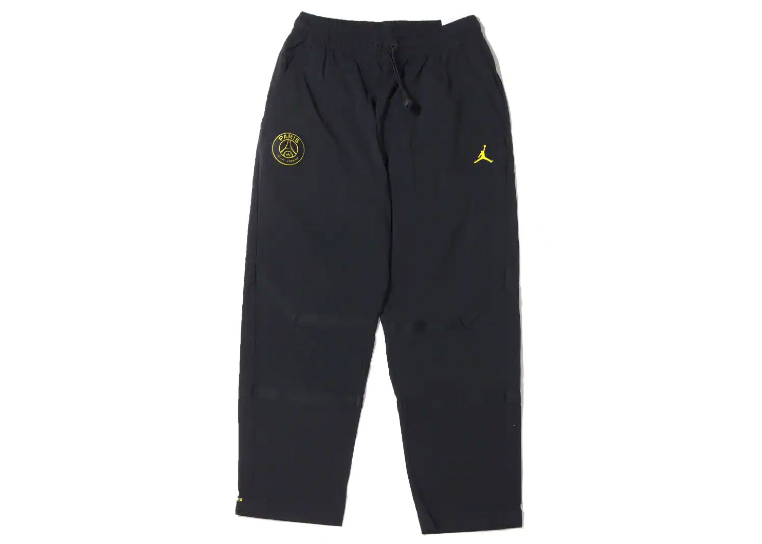 Joggingbukser Jordan Paris Saint-Germain x Woven Pants (Asia Sizing) Black/Tour Yellow Sort | DV0618-010, 0