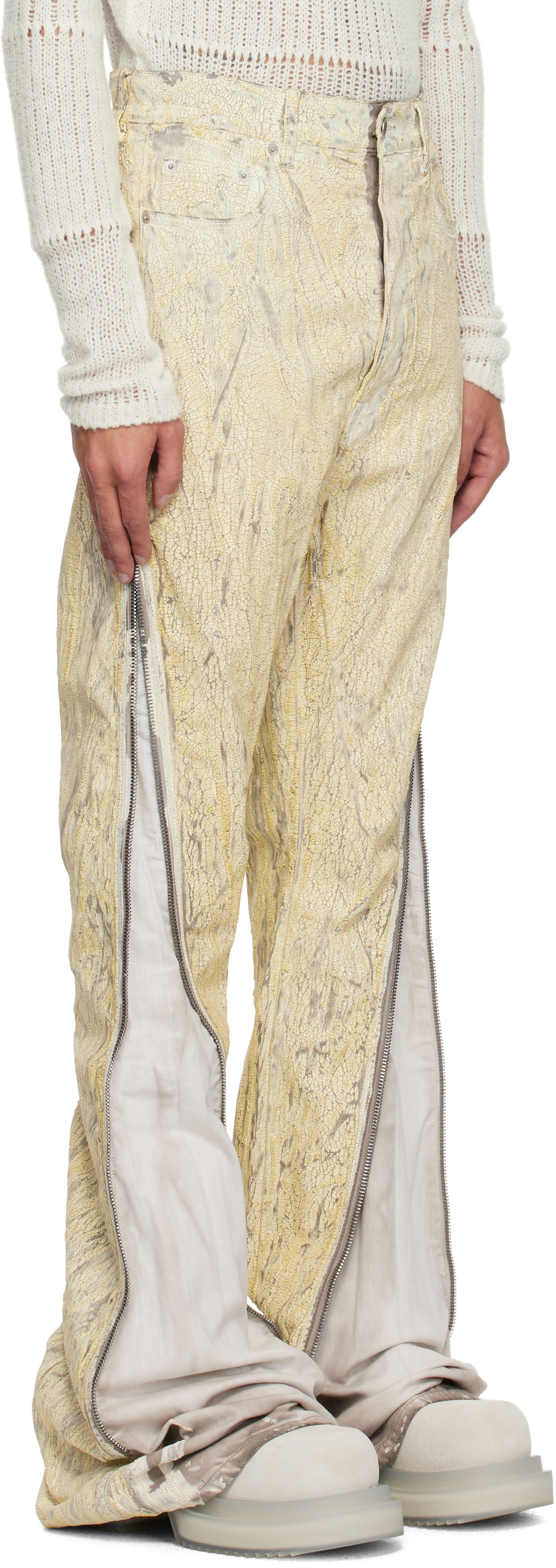 Jeans Rick Owens Rick Owens Hollywood Bolan Jeans Gul | RR01E5343 SMMC, 1