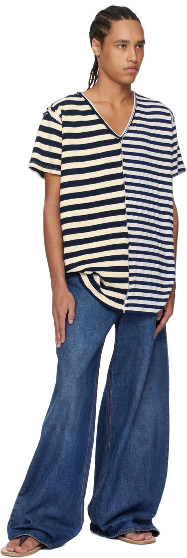 Jeans ERL ERL Baggy Indiana Distressed Jeans Blå | ERL10P013, 3