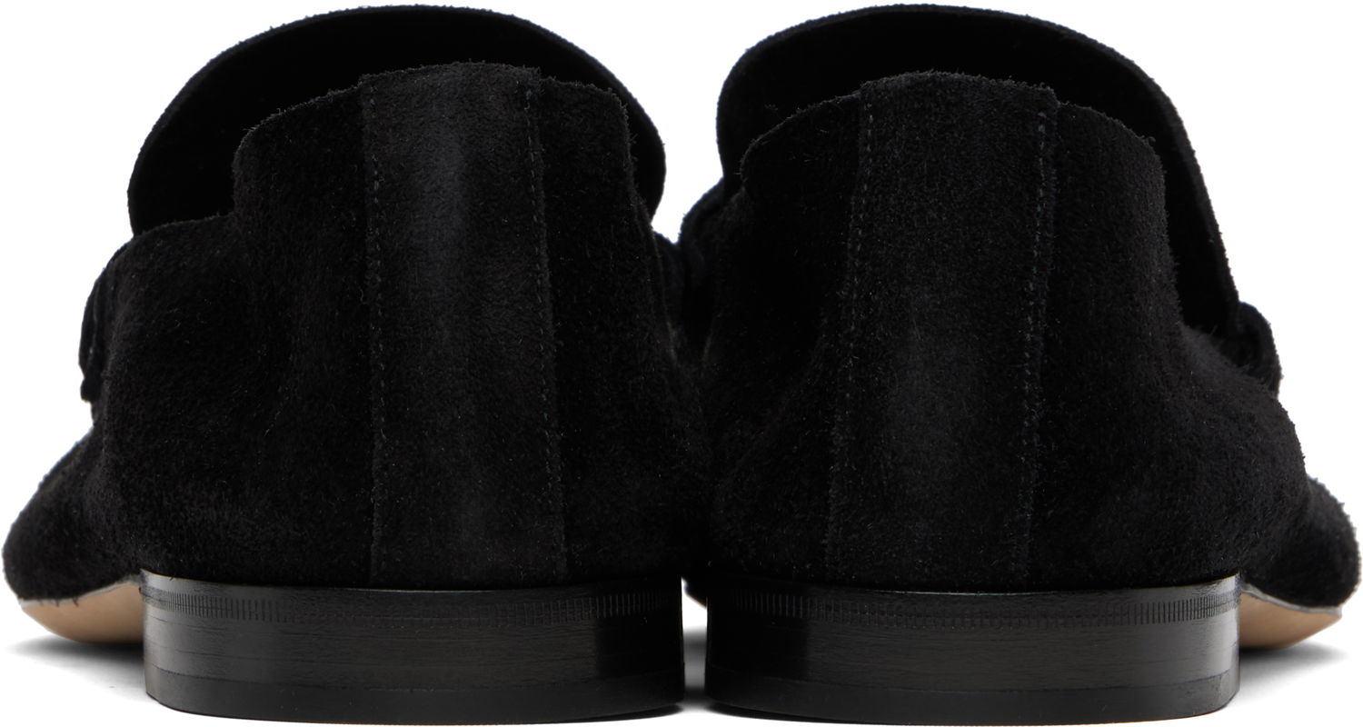 Sneakers og sko The Row The Row Soft Suede Loafers Sort | F1626-L305, 1